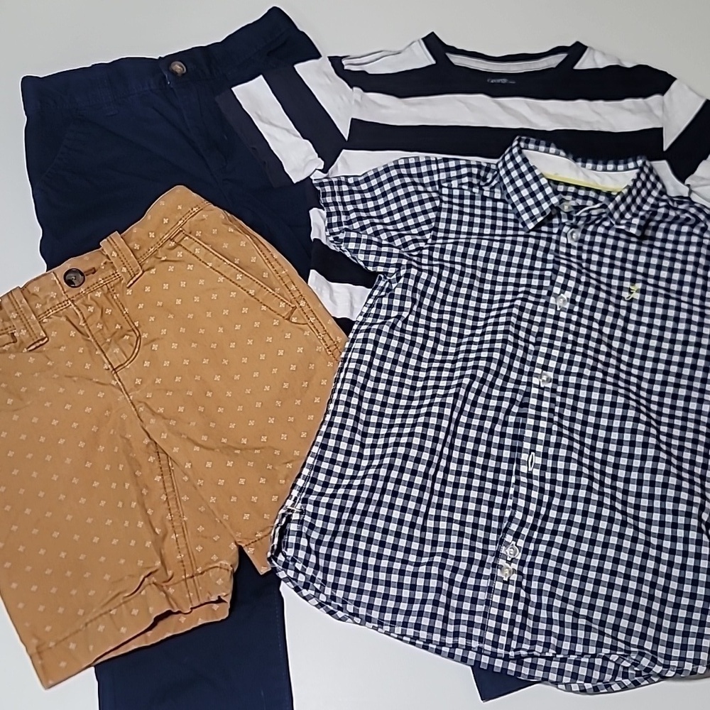 3/$30 JACADI Button Up Cotton, T Shrit, Shir